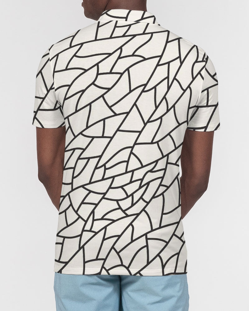 Glass Mud Men's Slim Fit Short Sleeve Polo