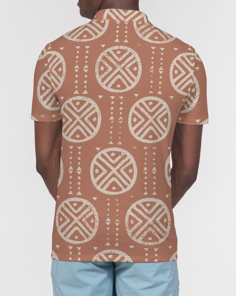 Tribal Spheres Men's Slim Fit Short Sleeve Polo
