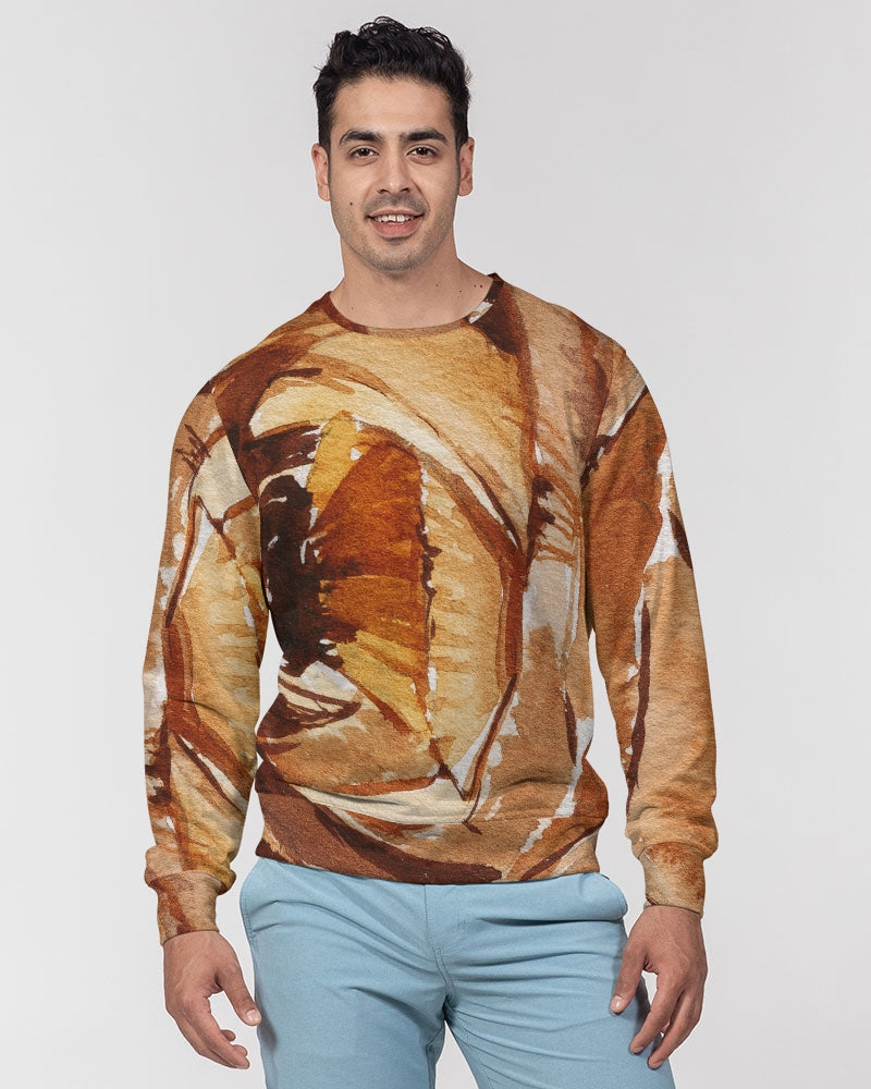 Autumn Bloom Men's Classic French Terry Crewneck Pullover