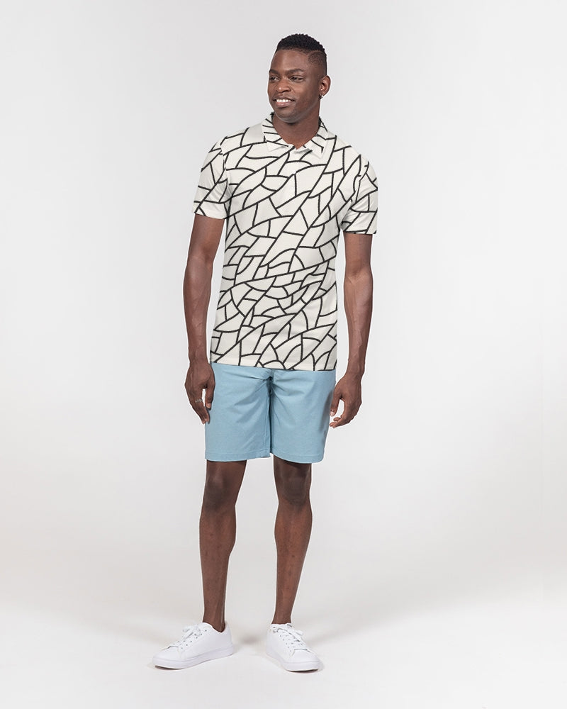 Glass Mud Men's Slim Fit Short Sleeve Polo