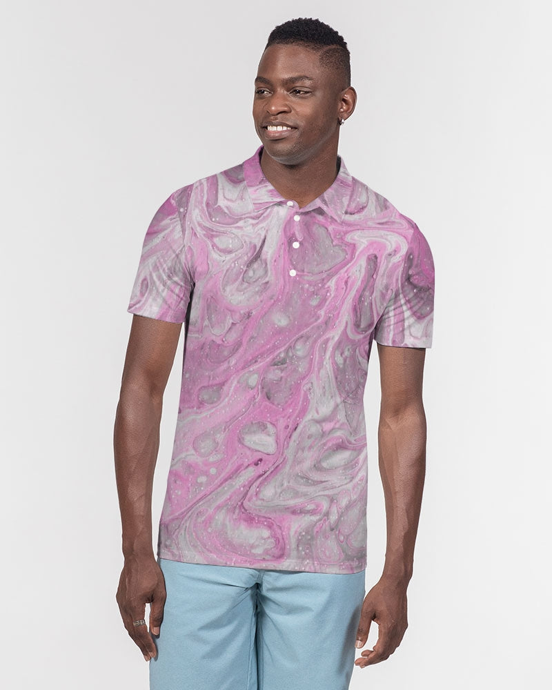 Cotton Candy Men's Slim Fit Short Sleeve Polo