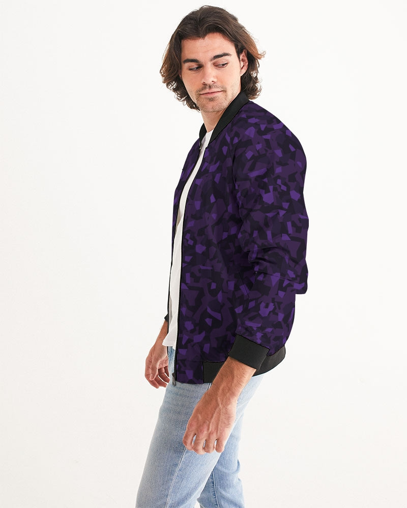 AV Purple Camo Men's Bomber Jacket