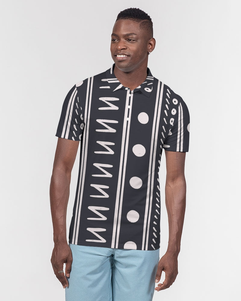 Tribin' Men's Slim Fit Short Sleeve Polo