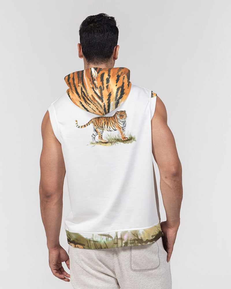 Tiger Love Men's Premium Heavyweight Sleeveless Hoodie