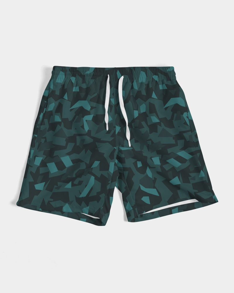 AV Teal Camo Men's Swim Trunk