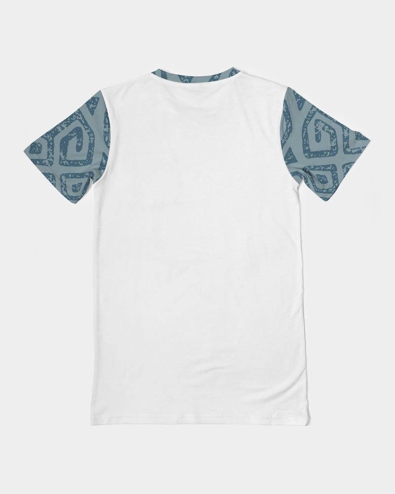 Teal Tribal Cloth Men's Everyday Pocket Tee