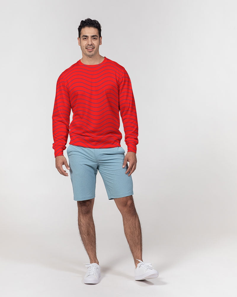 Patriotic Men's Classic French Terry Crewneck Pullover
