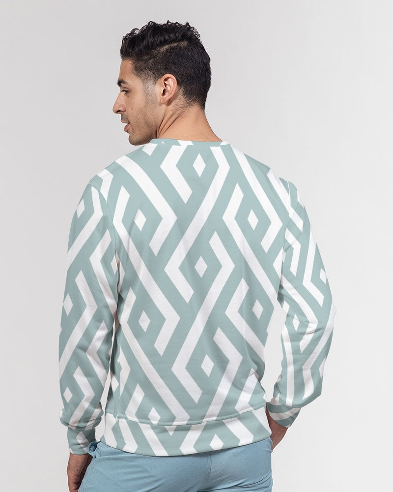 Green Diamonds Men's Classic French Terry Crewneck Pullover