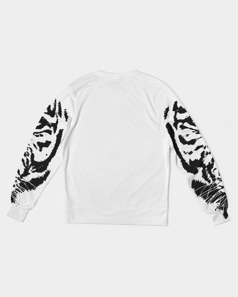 Tiger Black Head Men's Classic French Terry Crewneck Pullover