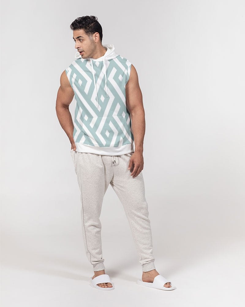 Green Diamonds Premium Sleeveless Hoodie