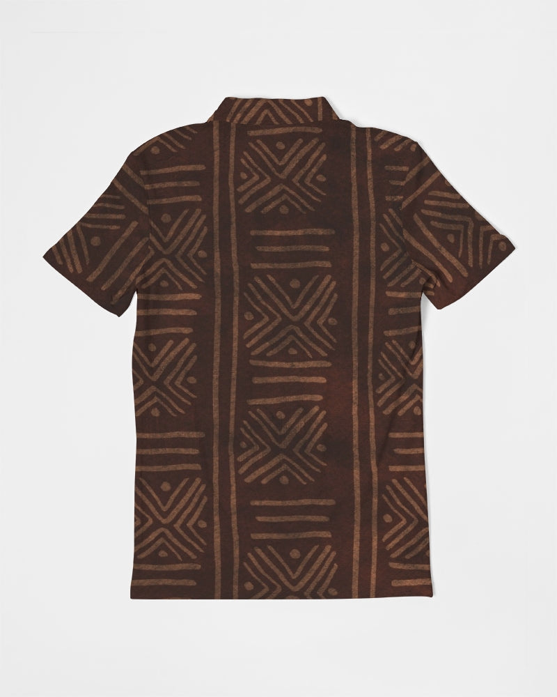 African Beauty Men's Slim Fit Short Sleeve Polo
