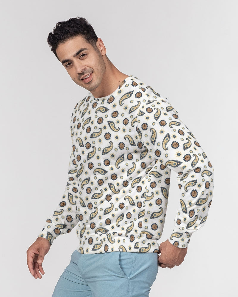 Morning Paisley Men's Classic French Terry Crewneck Pullover