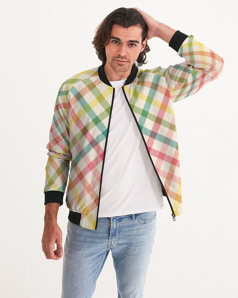 Pretty Plaid Men's Bomber Jacket