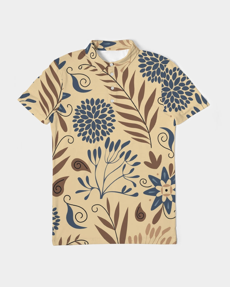 Vintage Paisley Men's Slim Fit Short Sleeve Polo