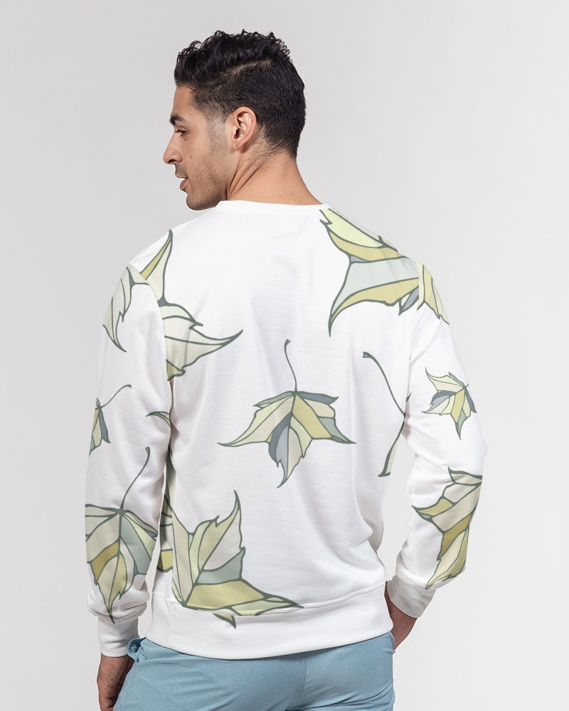 Leaf Me Men's Classic French Terry Crewneck Pullover