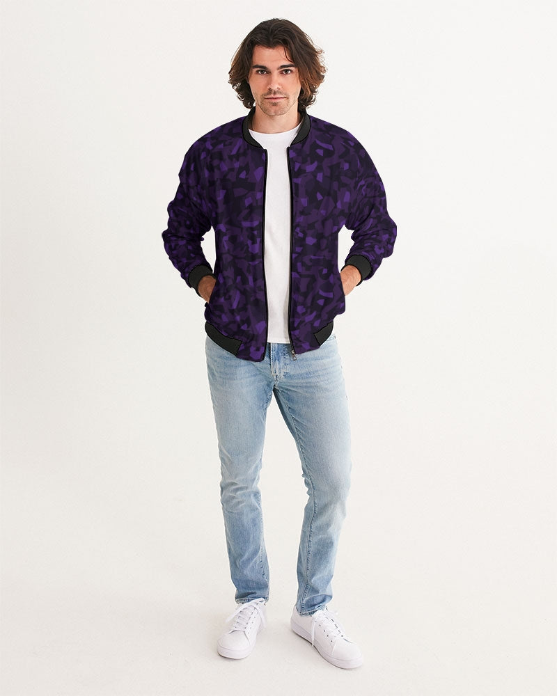 AV Purple Camo Men's Bomber Jacket