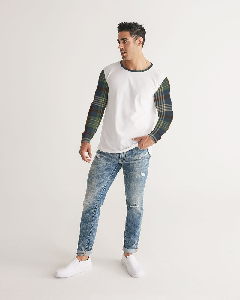 Winter Plaid Men's Long Sleeve Tee