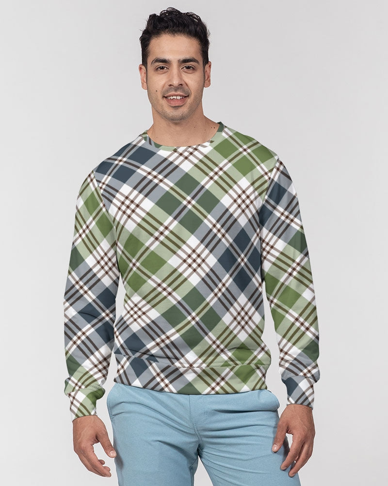 Classic Plaid Men's Classic French Terry Crewneck Pullover