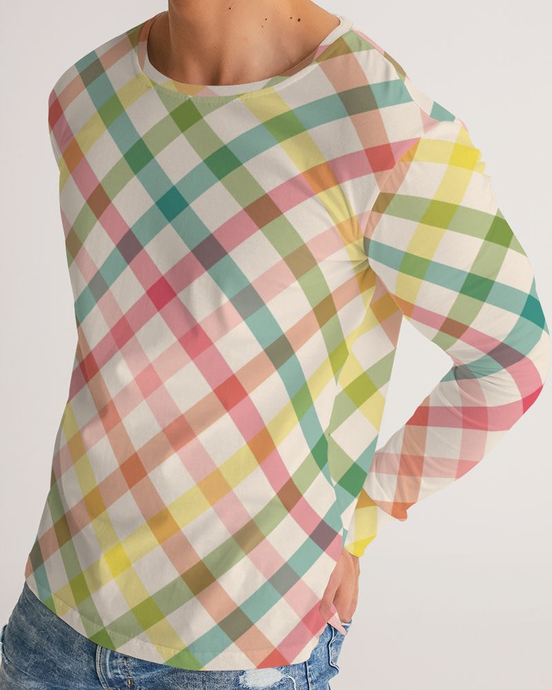 Pretty Plaid Men's Long Sleeve Tee