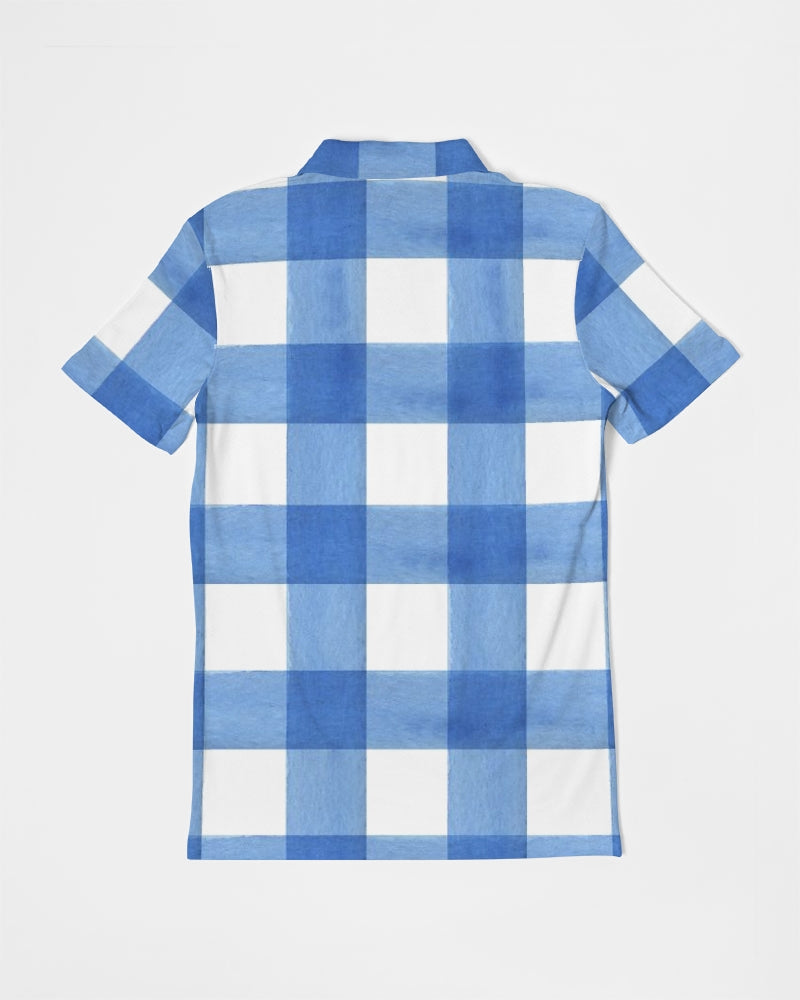 Blue Cube Men's Slim Fit Short Sleeve Polo