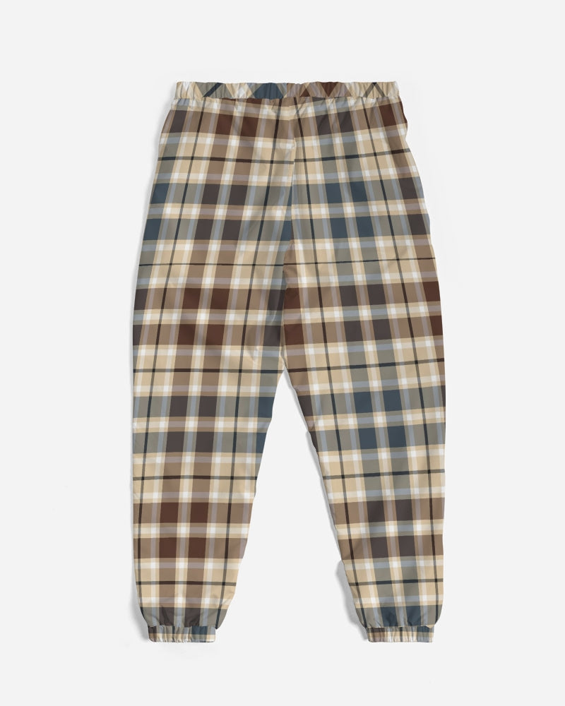 Classic Plaid Brown Men's Track Pants