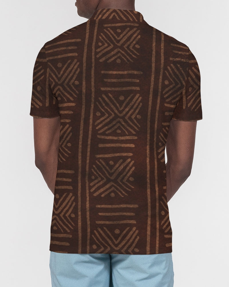 African Beauty Men's Slim Fit Short Sleeve Polo