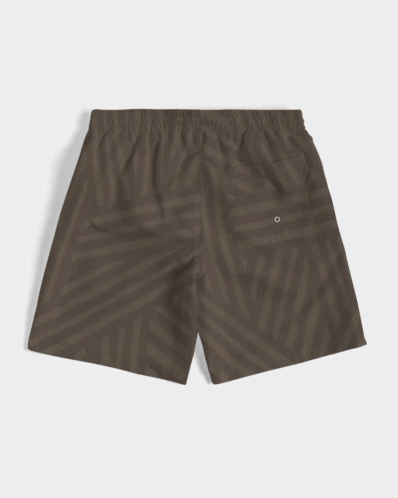 brown weave Men's Swim Trunk