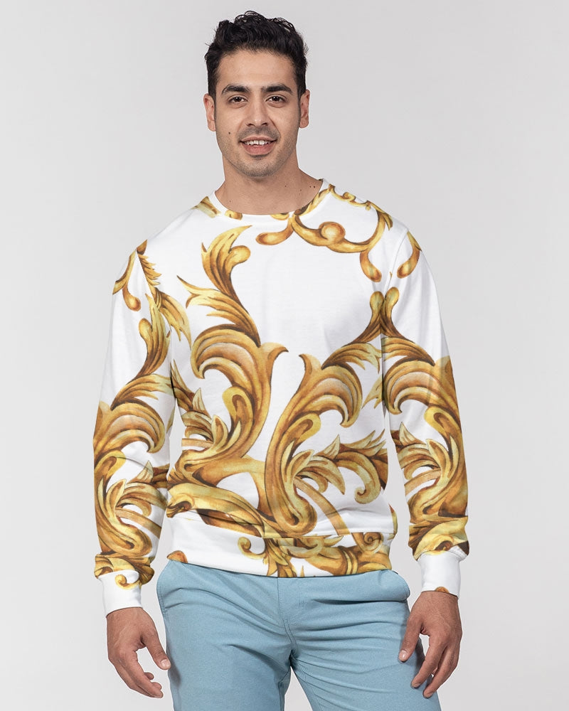 Vintage Gold Men's Classic French Terry Crewneck Pullover