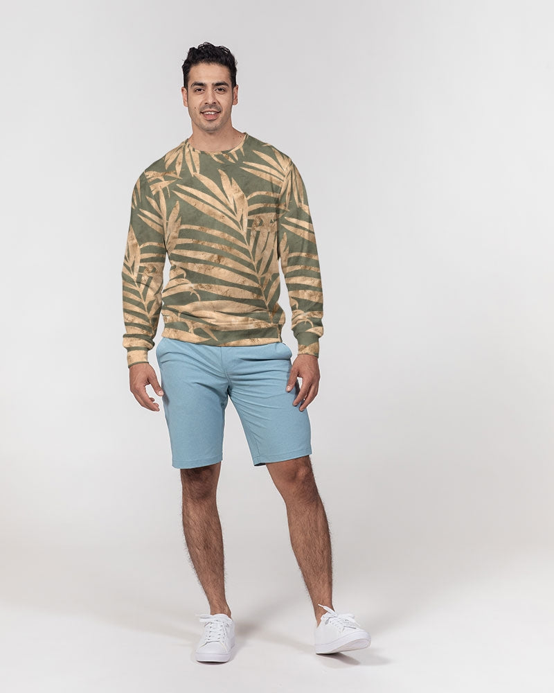 Palm Sense Men's Classic French Terry Crewneck Pullover