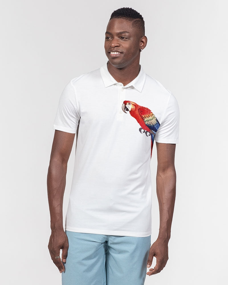 Parrot Love Men's Slim Fit Short Sleeve Polo
