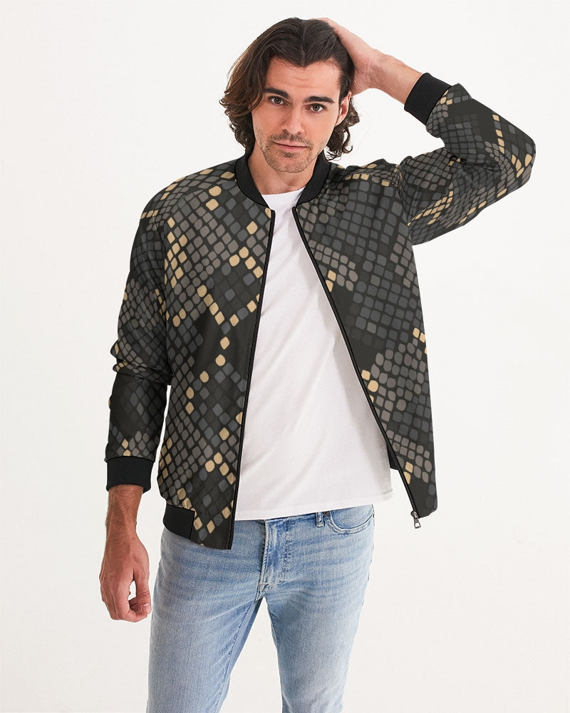 Men's Bohemian Skin Bomber Jacket — bold all-over print by AmbiVirile, view 5