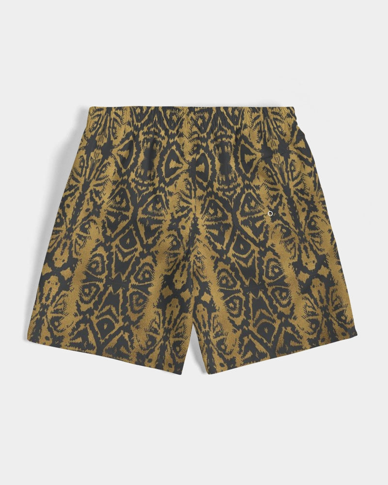Men's Gold Skin Swim Trunks — bold all-over print by AmbiVirile, view 7