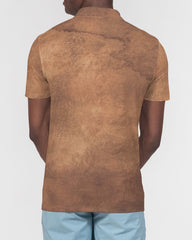 Brown Waves Slim Fit Polo