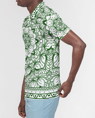 Green Ceramics Men's Slim Fit Short Sleeve Polo