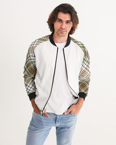 Autumn Plaid Men's Bomber Jacket