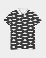 Night Diamonds Men's Slim Fit Short Sleeve Polo