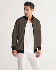 brown weave Men's Track Jacket