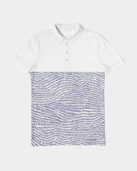Blue Matter Divide Men's Slim Fit Short Sleeve Polo