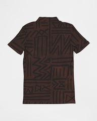 African Strength Men's Slim Fit Short Sleeve Polo