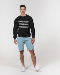 Authentic Masculinity Men's Classic French Terry Crewneck Pullover