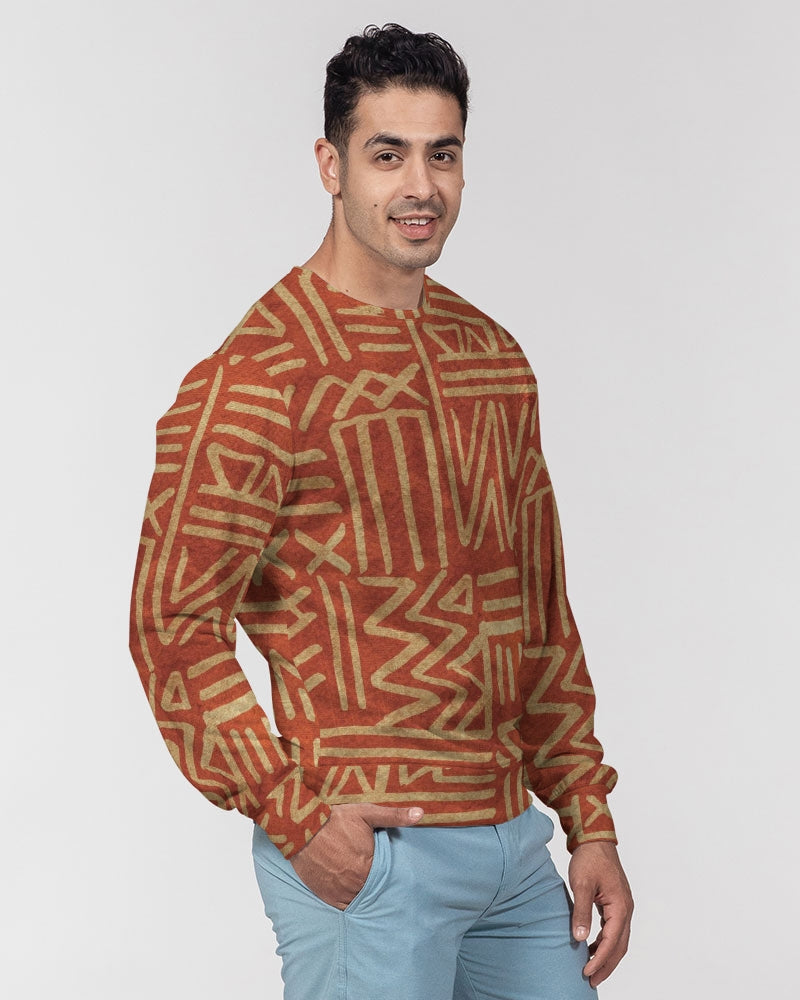 Tribal Cloth Men's Classic French Terry Crewneck Pullover