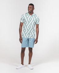 Green Diamonds Men's Slim Fit Short Sleeve Polo