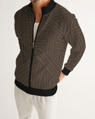 brown weave Men's Track Jacket
