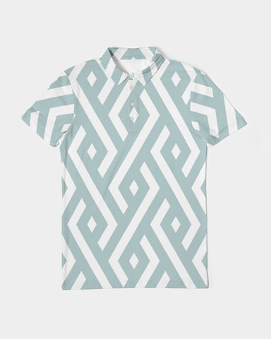 Green Diamonds Men's Slim Fit Short Sleeve Polo