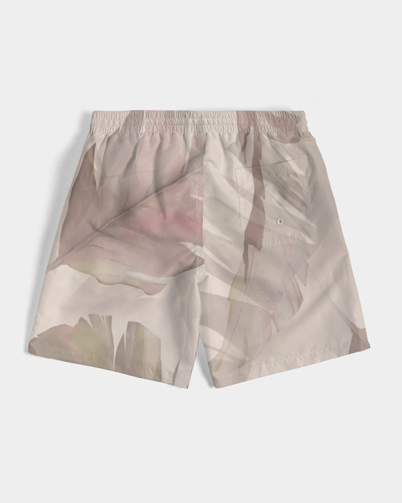 Men's Blushing Leaves Swim Trunks — bold all-over print by AmbiVirile, view 7