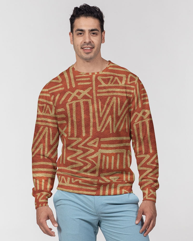 Tribal Cloth Men's Classic French Terry Crewneck Pullover