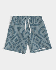 Teal Tribal Cloth Swim Trunk