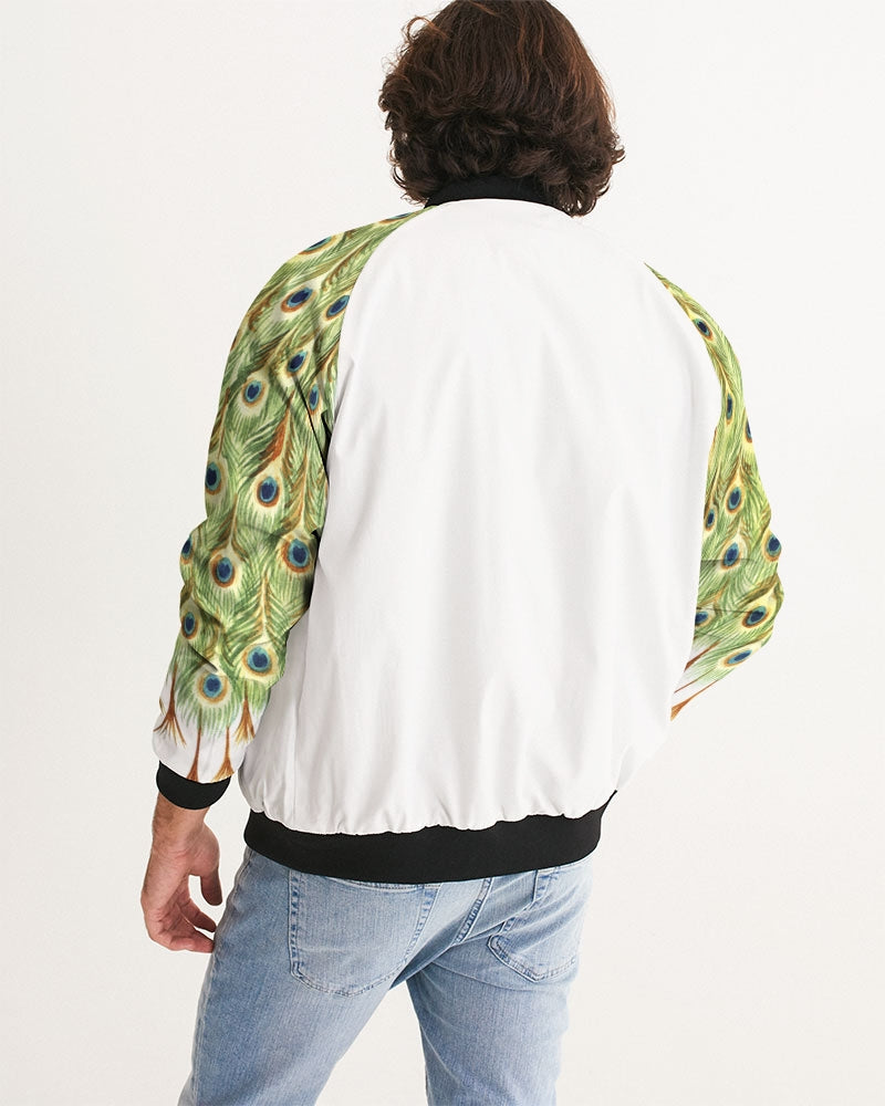 Men's Cock Tail Bomber Jacket — bold all-over print by AmbiVirile, detail view