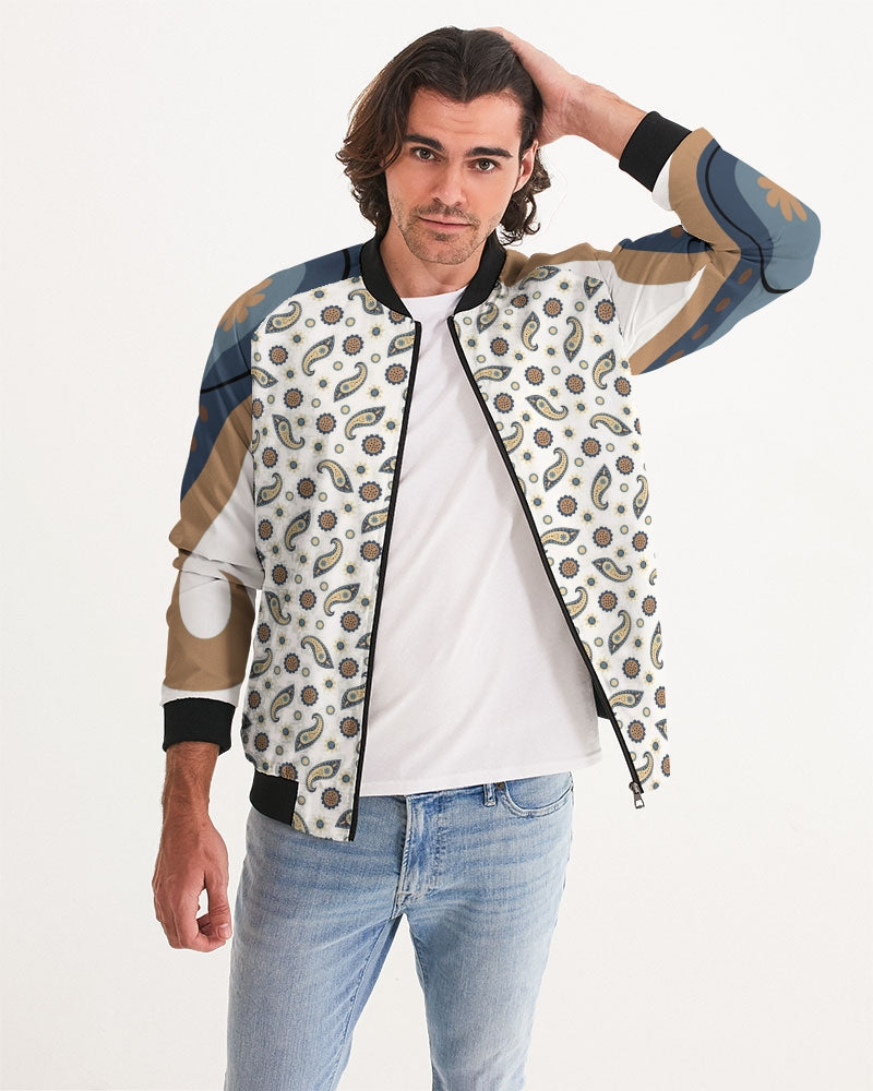 Men's Morning Paisley Bomber Jacket — bold all-over print by AmbiVirile, view 5