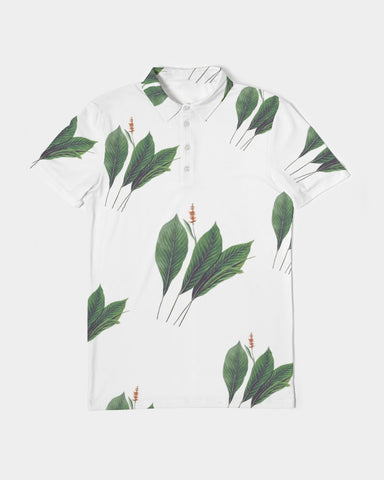 Leaves R Us Men's Slim Fit Short Sleeve Polo